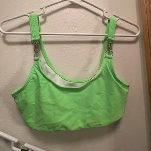 Trendy Bright Green Swimsuit top